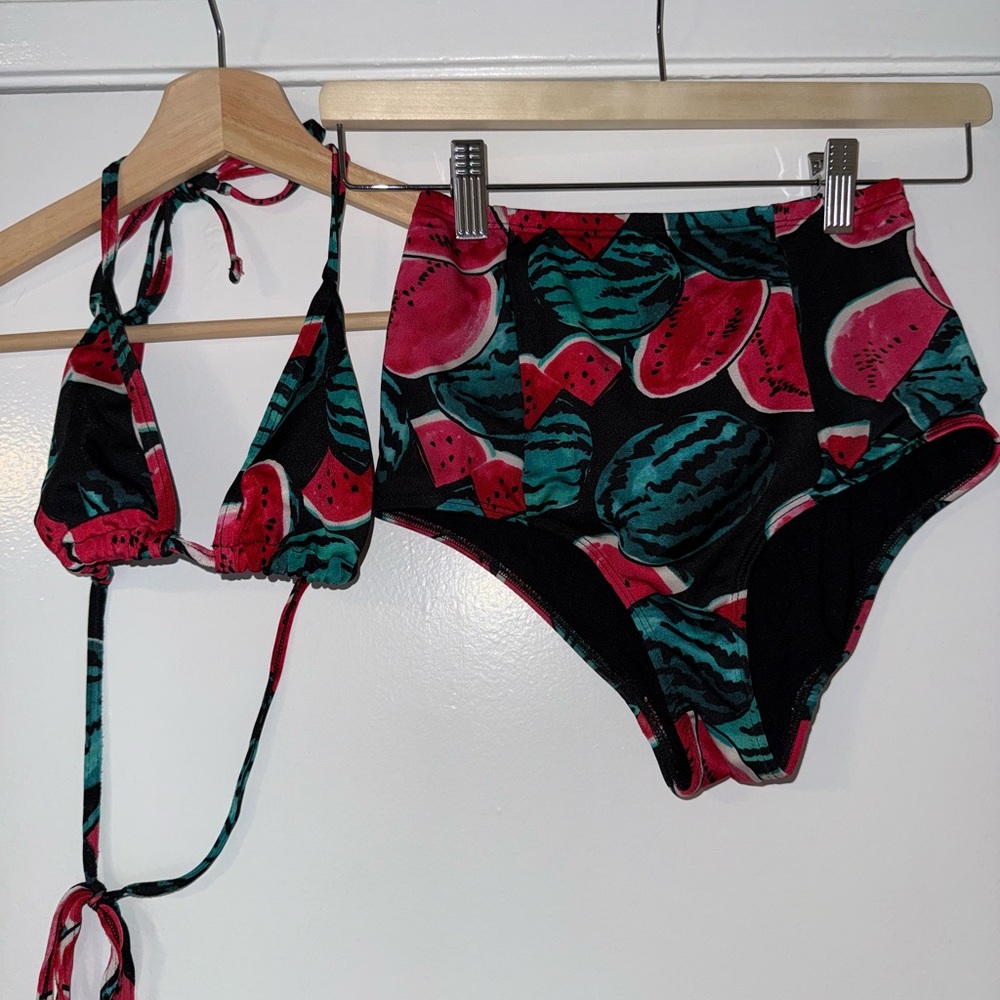 American Apparel Watermelon Print Bikini set